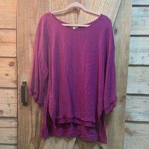 Umgee Women's Magenta Blouse